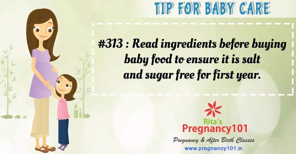 Read ingredients before buying baby food