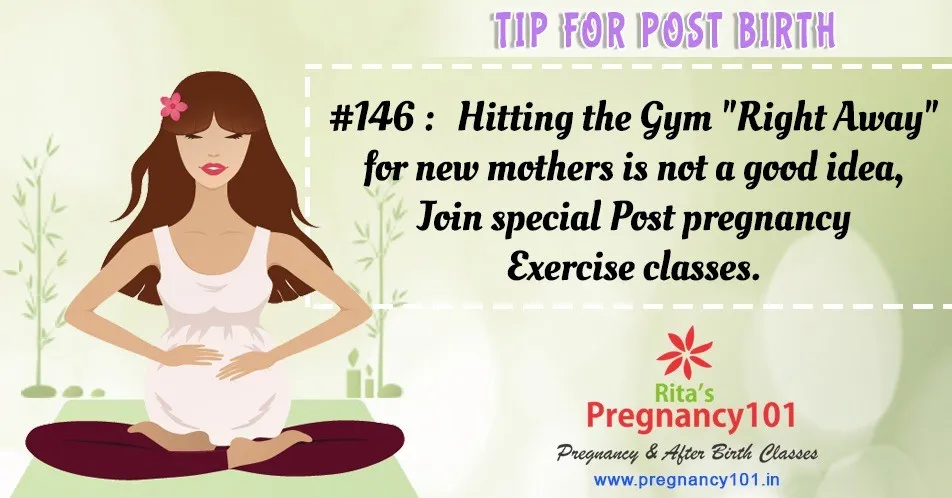 Gym right away for new mothers is not a good idea join special post pregnancy exercise classes