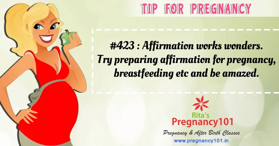 Try preparing affirmation for pregnancy