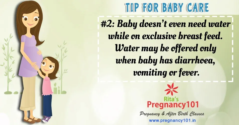 Baby Doesn’t Need Water While Exclusively Breastfeeding