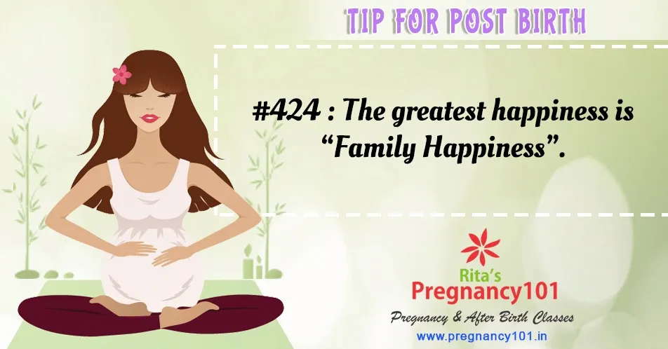 The greatest happiness in family happiness