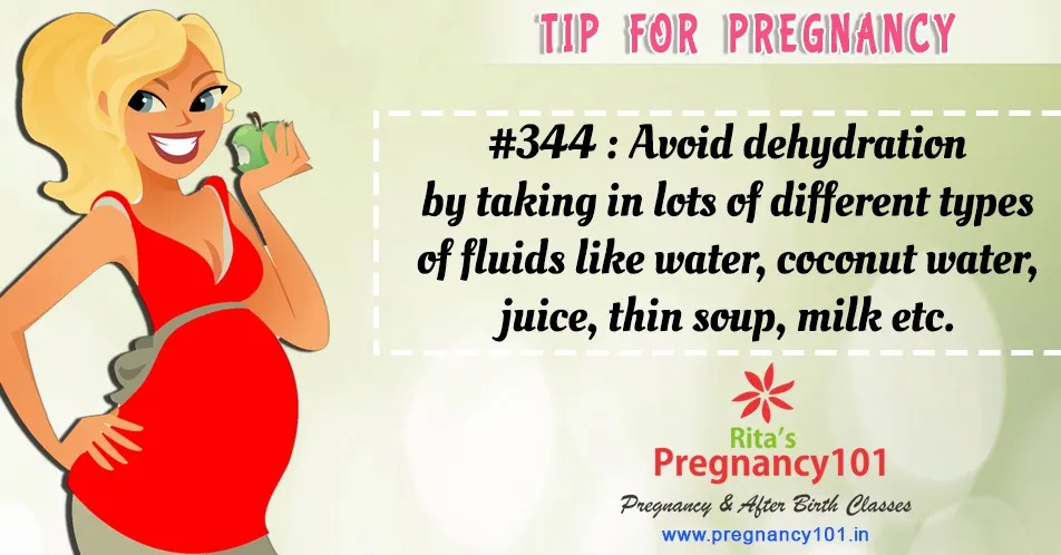 Pregnancy care tip for avoid dehydration during pregnancy