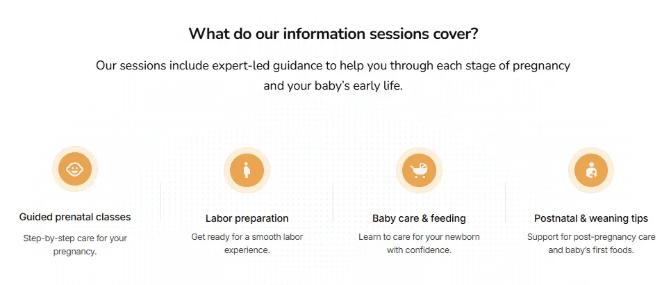 Rita’s Pregnancy 101 information sessions 