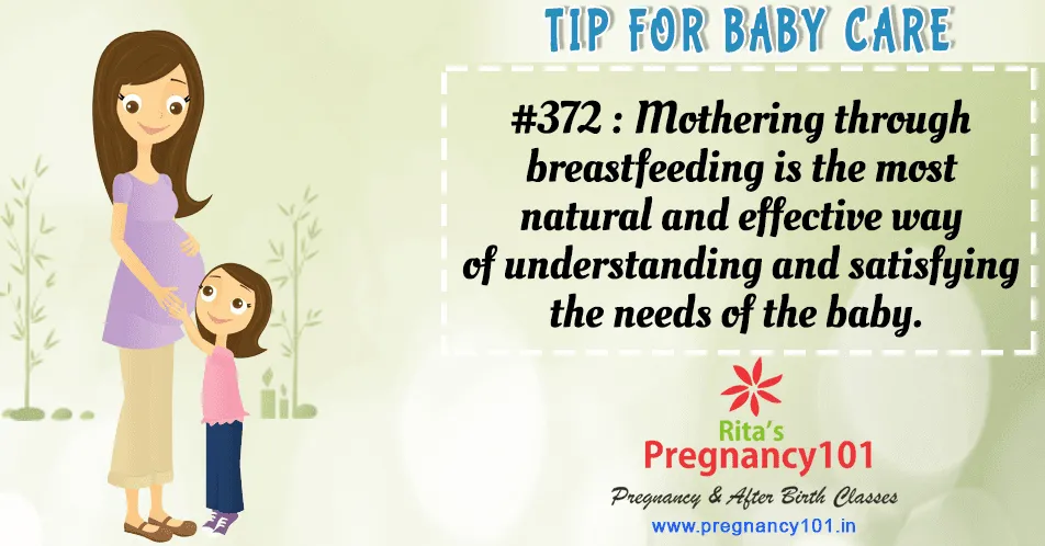 Breastfeeding is the most natural and effective way of understanding and satisfying the needs of the baby