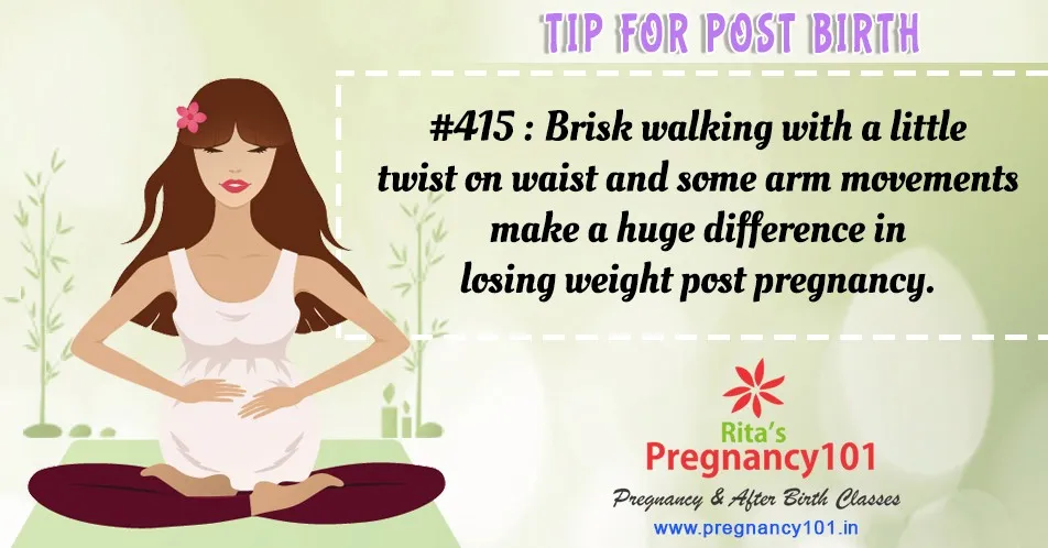 Losing weight post pregnancy