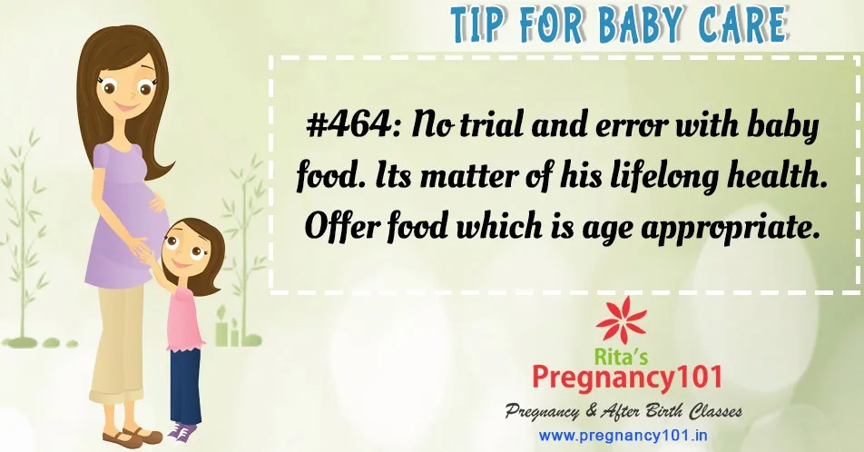 No trial and error with baby food