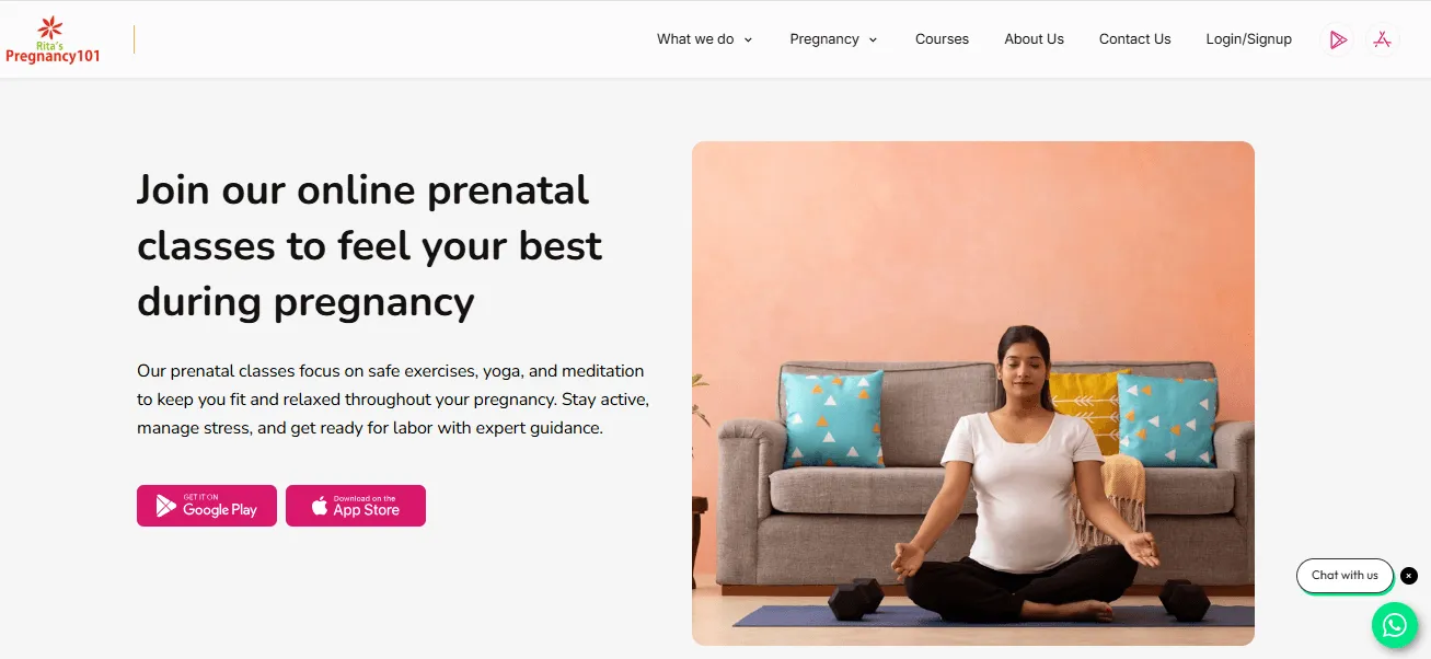 online prenatal yoga
