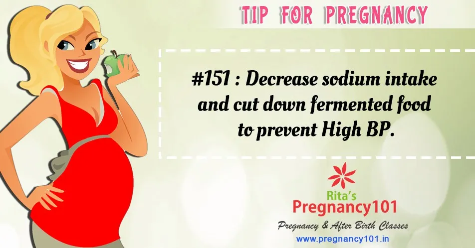Decrease sodium intake and cut down fermented food to prevent high bp