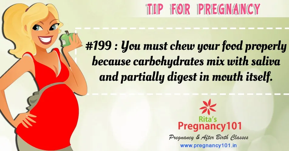 You must chew your food properly because carbohydrates