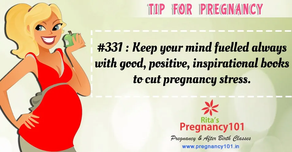 Read inspirational books to cut pregnancy stress