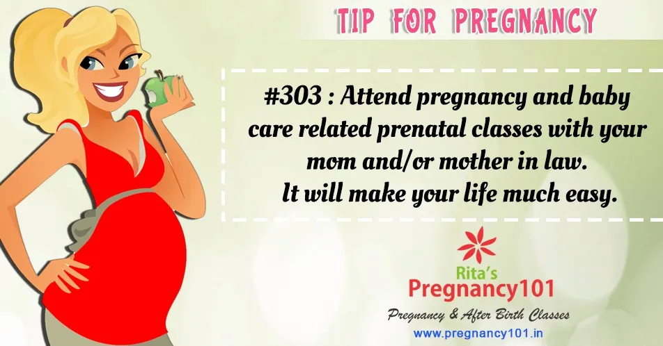 Attend pregnancy and baby care related prenatal classes