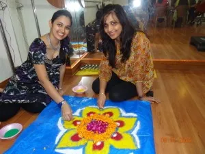 pregnant-women-rangoli