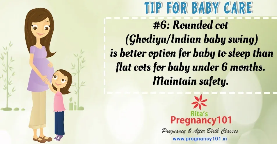 Rounded cot is better option for baby to sleep than flat cots for baby under 6 months