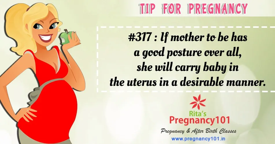 If mother to be has a good posture over all
