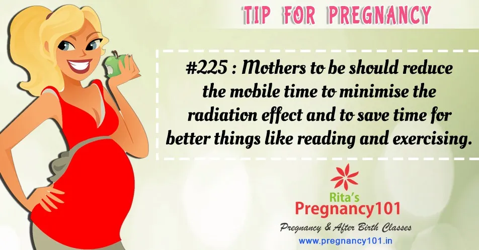 Reduce mobile use during pregnancy tip - pregnancy101.in