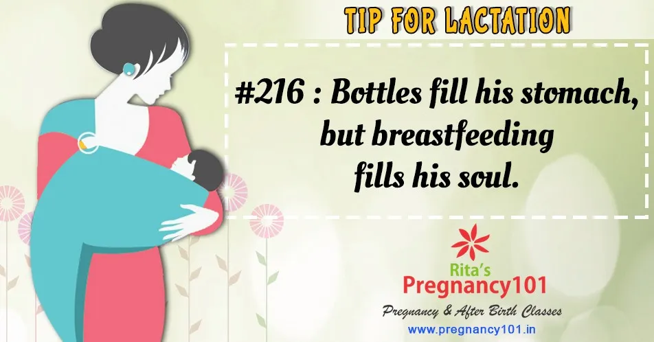 Bottles fill his stomach but breastfeeding fills his soul