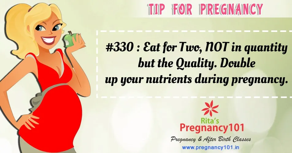 Double up your nutrients during pregnancy