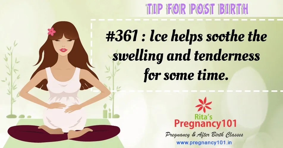 Ice helps soothe the swelling and tenderness for some time