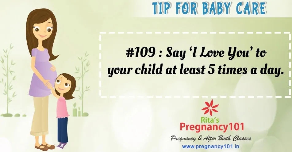 Say i love you to your child at least 5 times a day