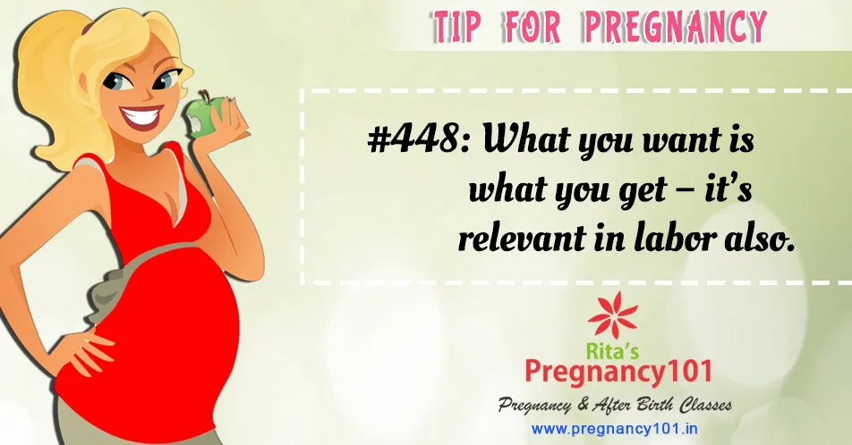What you want is what you get its relevant in labor also