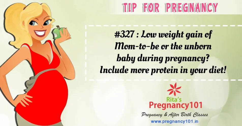 Low weight gain of mom to be or the unborn baby during pregnancy