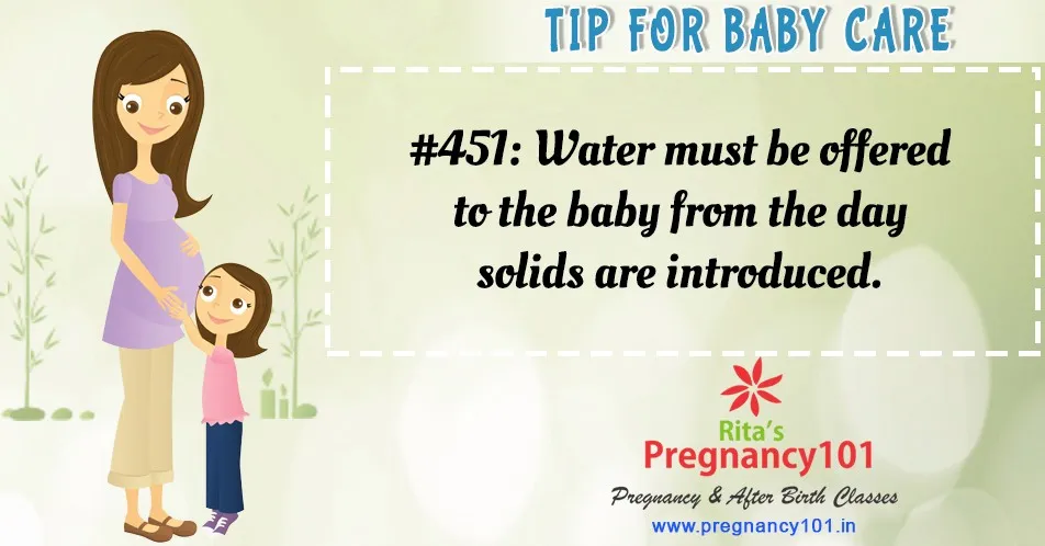 Water must be offered to the baby