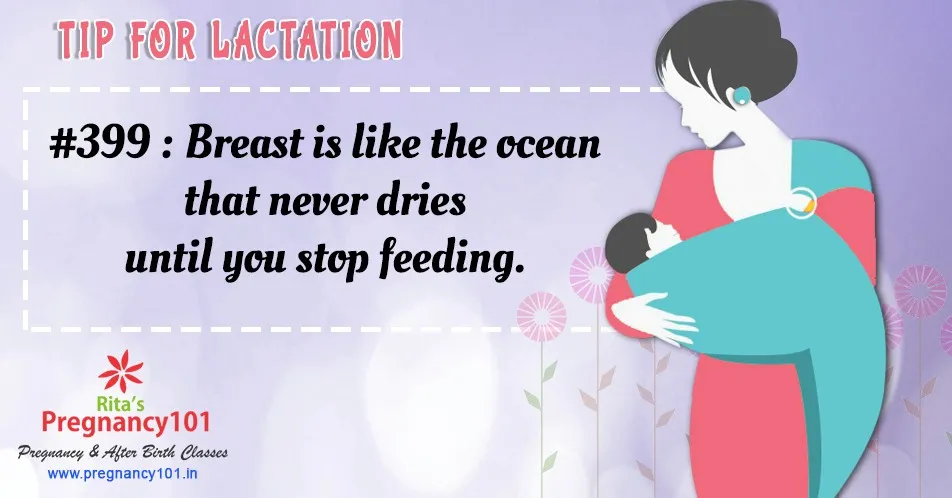 Breast is like the ocean that never dries until you stop feeding