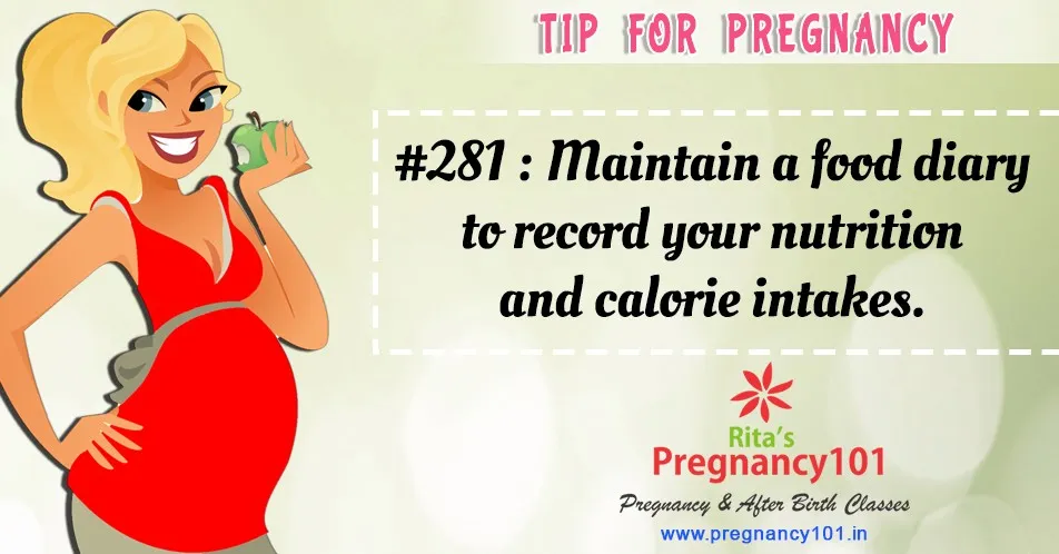Maintain a food diary to record your nutrition and calorie intakes