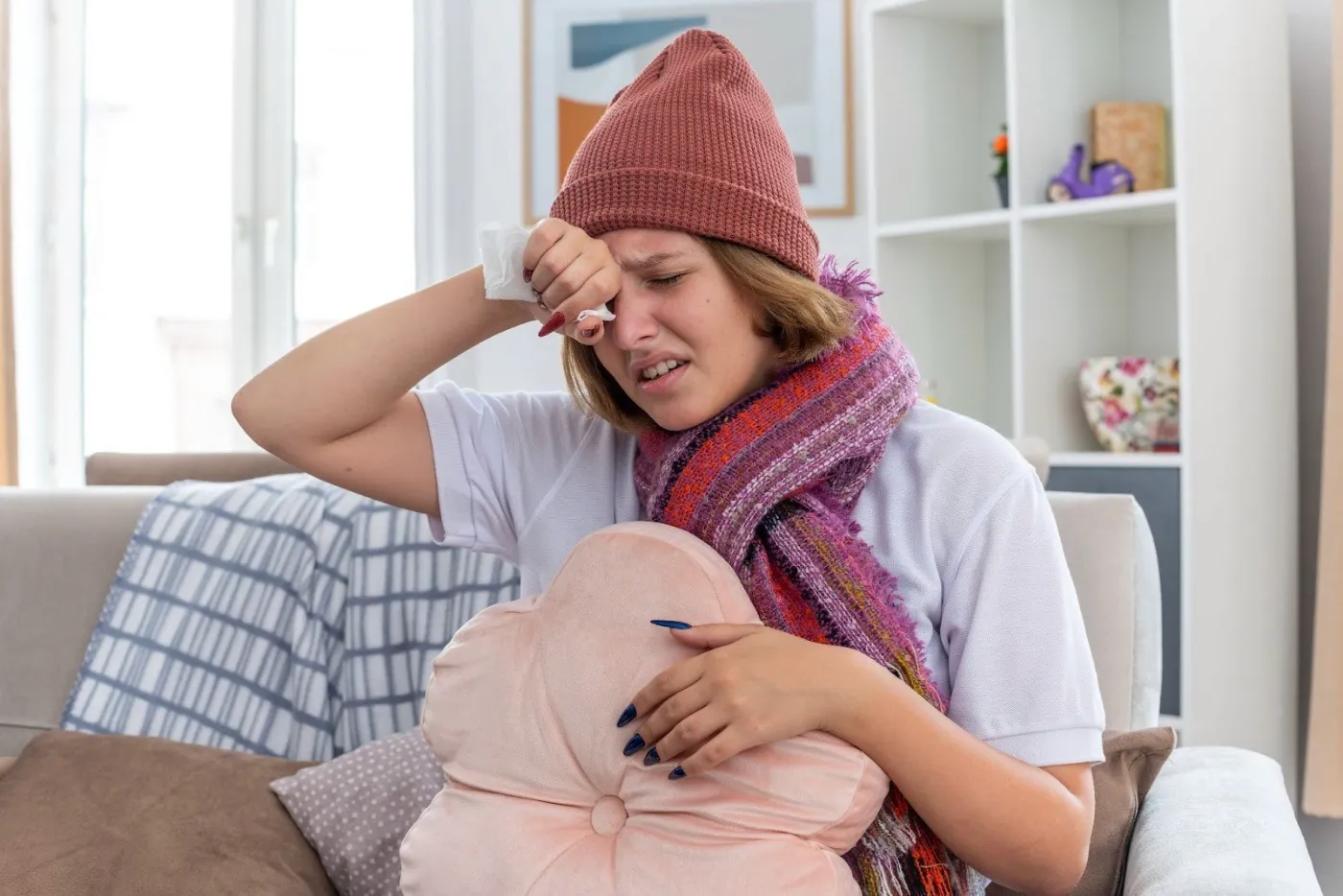 You shouldn't breastfeed if you have a cold or fever