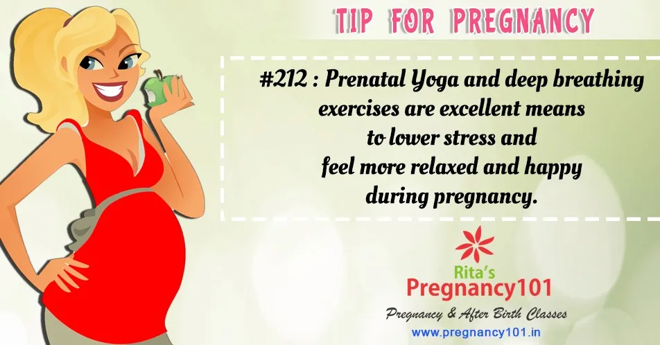 Prenatal yoga and deep breathing exercises are excellent