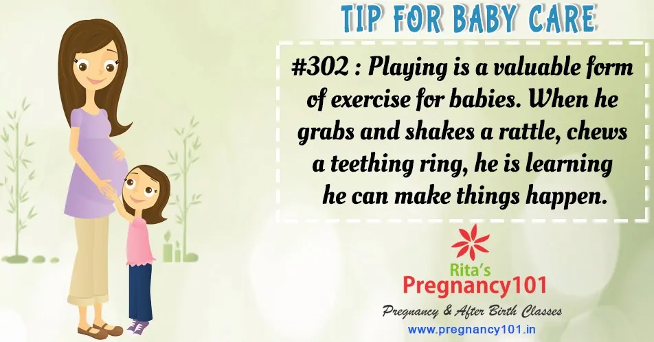 Playing is a valuable form of exercise for babies
