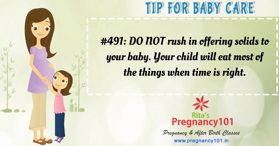 Your child will eat most of the things when time is right