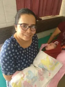 Rupal gave Birth to a baby Girl Normally with 2 Days of Labor at 41 Weeks and one day with full Moral and Physical Support