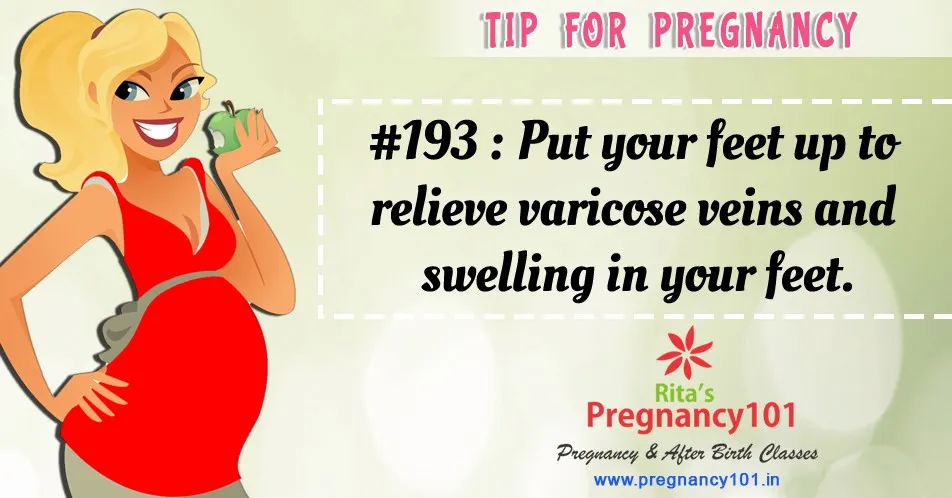 Put your feet up to relieve varicose veins and swelling in your feet