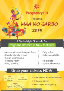 Garba Night Pregnant Women Ahmedabad Poster