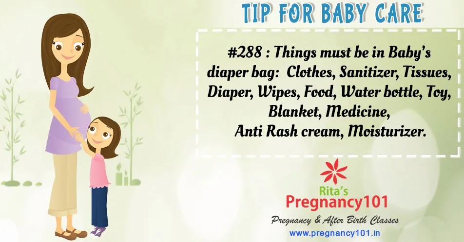 Things must be in babys diaper bag
