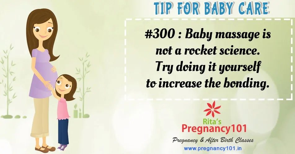Baby care tip for baby massage