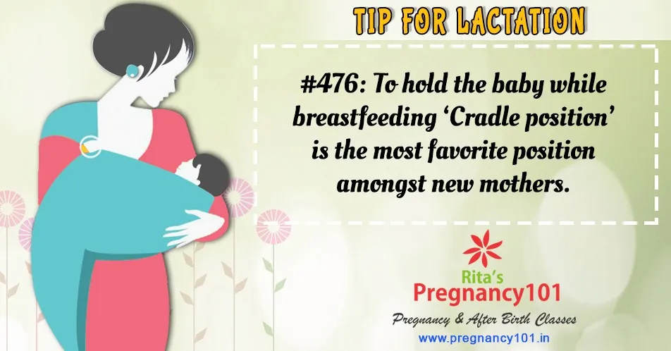 Breastfeeding cradle position