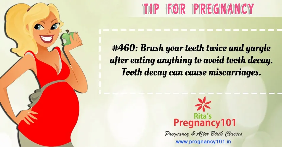 Tooth decay can cause miscarriages