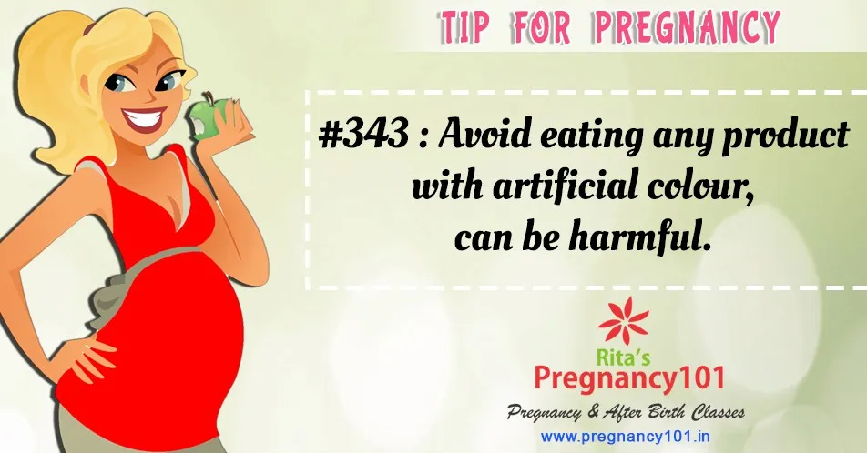 Avoid eating any product with artificial colour can be harmful