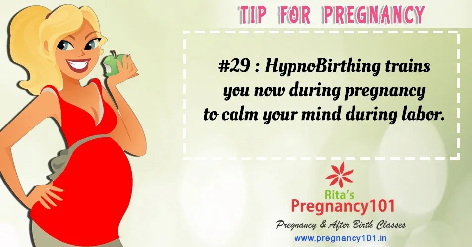 Hypnobirthing trains you to calm your mind during pregnancy