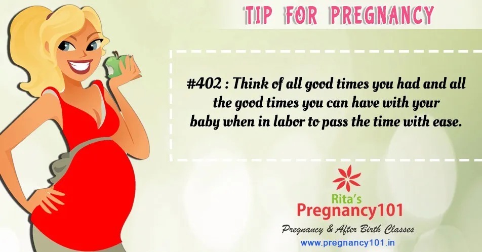 Think of all good times you had and all the good times you can have with your baby