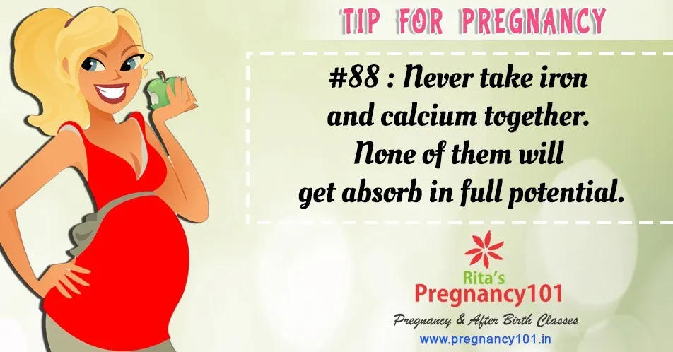 Never take iron and calcium together none of them will get absorb in full potential
