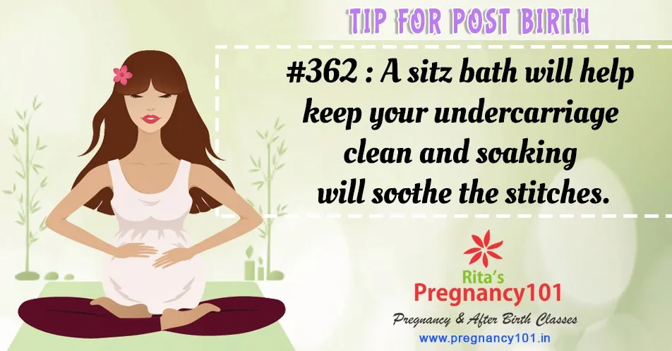 A sitz bath will help keep your undercarriage clean and soaking will soothe the stitches