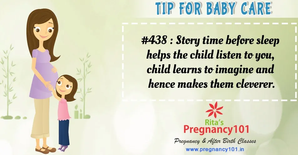 Story time before sleep helps the child listen to you