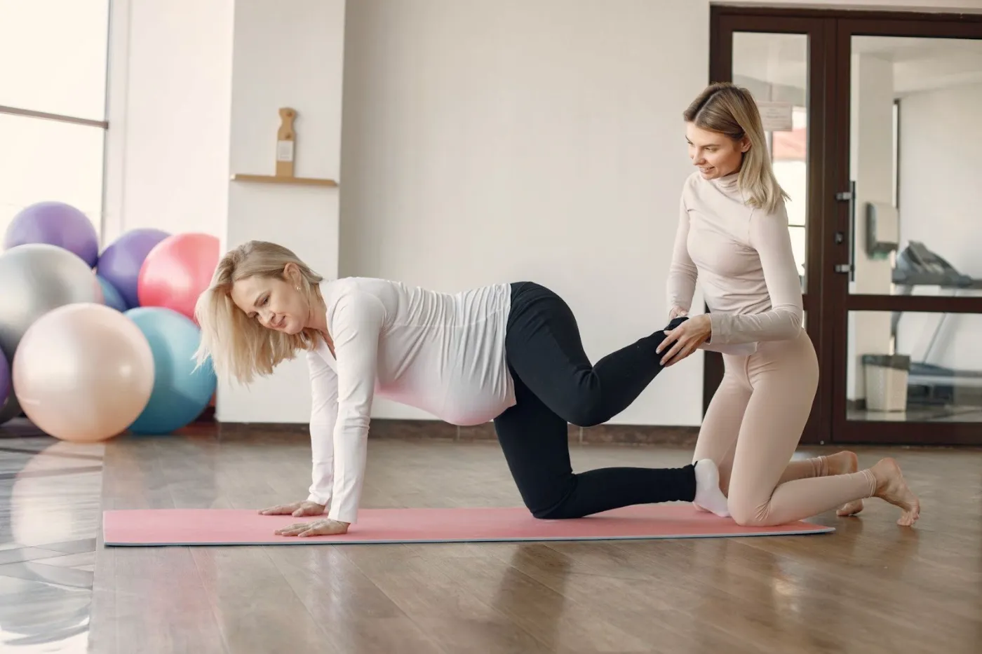 Prenatal yoga guided session