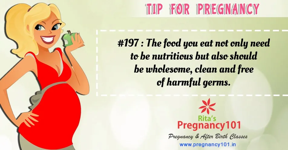 Eat fresh cooked food pregnancy tip - pregnancy101.in